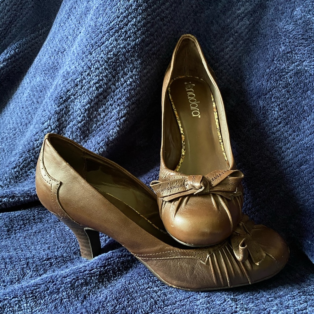 Brown heels- nadara brand